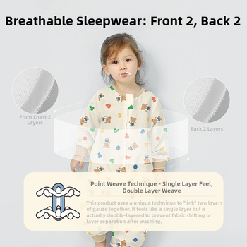 Υπνόσακος μωρού από 100% βαμβάκι, λεπτός για καλοκαίρι και άνοιξη, επένδυση από βαμβάκι, με μοτίβο καρτούν, κατάλληλος για παιδιά 1–3 ετών