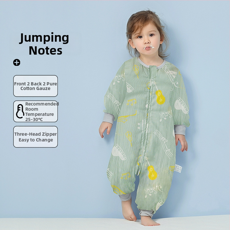 Υπνόσακος μωρού από 100% βαμβάκι, λεπτός για καλοκαίρι και άνοιξη, επένδυση από βαμβάκι, με μοτίβο καρτούν, κατάλληλος για παιδιά 1–3 ετών