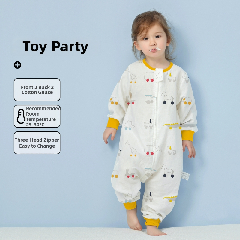 Υπνόσακος μωρού από 100% βαμβάκι, λεπτός για καλοκαίρι και άνοιξη, επένδυση από βαμβάκι, με μοτίβο καρτούν, κατάλληλος για παιδιά 1–3 ετών