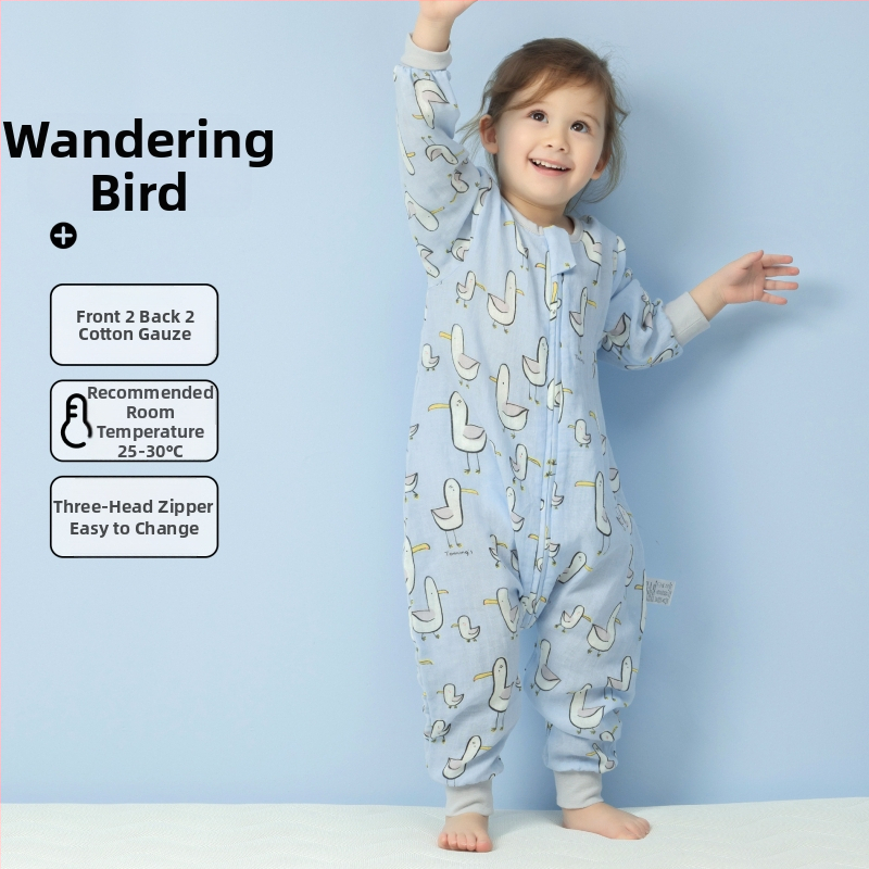 Υπνόσακος μωρού από 100% βαμβάκι, λεπτός για καλοκαίρι και άνοιξη, επένδυση από βαμβάκι, με μοτίβο καρτούν, κατάλληλος για παιδιά 1–3 ετών