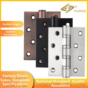 Rozsdamentes acél ajtópánt faajtókhoz, méretek 4"/5", vastagság 3 mm, felület: elektroplakálás, kefés, polírozott