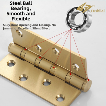 Rozsdamentes acél ajtópánt faajtókhoz, méretek 4"/5", vastagság 3 mm, felület: elektroplakálás, kefés, polírozott