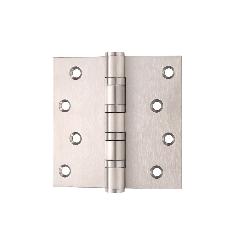 Rozsdamentes acél ajtópánt faajtókhoz, méretek 4"/5", vastagság 3 mm, felület: elektroplakálás, kefés, polírozott