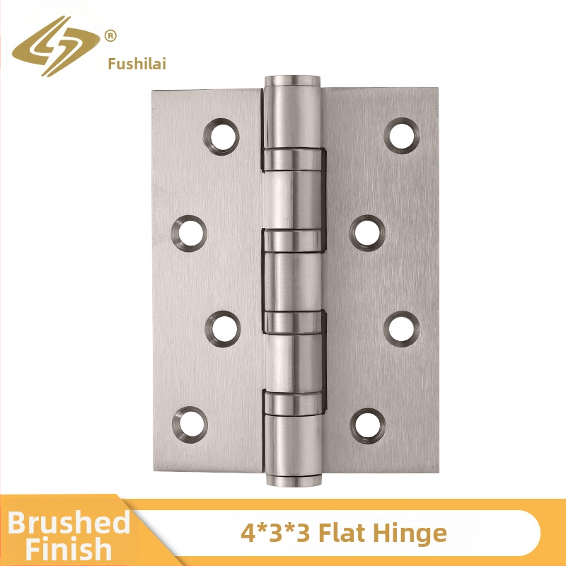 Rozsdamentes acél ajtópánt faajtókhoz, méretek 4"/5", vastagság 3 mm, felület: elektroplakálás, kefés, polírozott