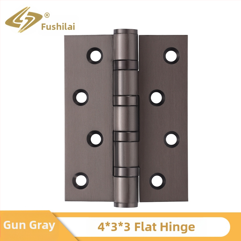 Rozsdamentes acél ajtópánt faajtókhoz, méretek 4"/5", vastagság 3 mm, felület: elektroplakálás, kefés, polírozott