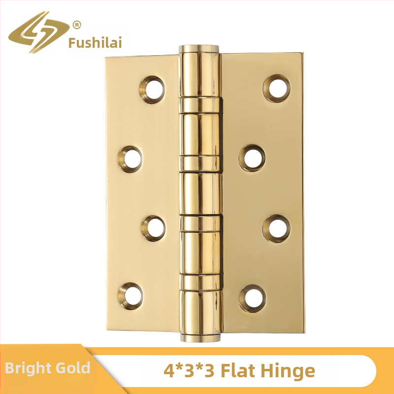 Rozsdamentes acél ajtópánt faajtókhoz, méretek 4"/5", vastagság 3 mm, felület: elektroplakálás, kefés, polírozott