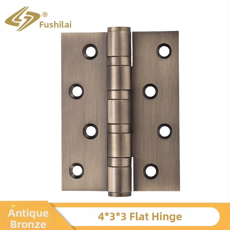 Rozsdamentes acél ajtópánt faajtókhoz, méretek 4"/5", vastagság 3 mm, felület: elektroplakálás, kefés, polírozott