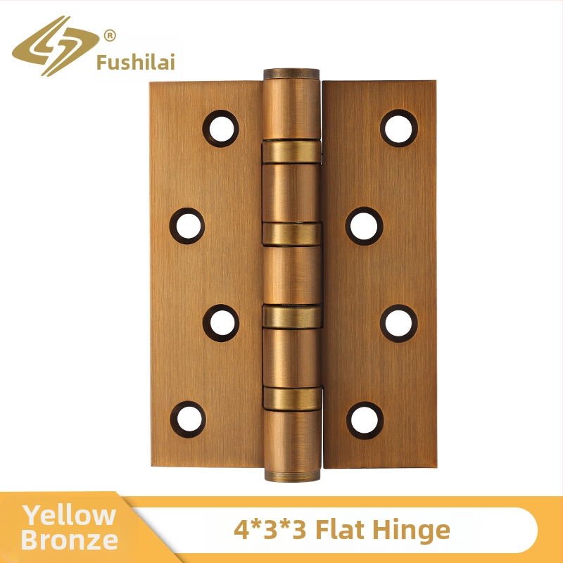 Rozsdamentes acél ajtópánt faajtókhoz, méretek 4"/5", vastagság 3 mm, felület: elektroplakálás, kefés, polírozott