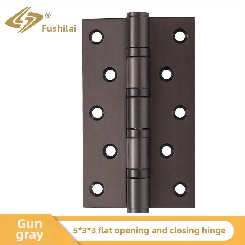 Rozsdamentes acél ajtópánt faajtókhoz, méretek 4"/5", vastagság 3 mm, felület: elektroplakálás, kefés, polírozott