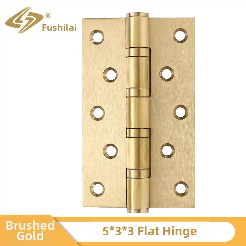 Rozsdamentes acél ajtópánt faajtókhoz, méretek 4"/5", vastagság 3 mm, felület: elektroplakálás, kefés, polírozott