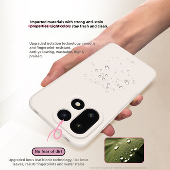 Husă OnePlus 15 din silicon lichid, protecție completă a obiectivului, anti-cădere și disipare a căldurii