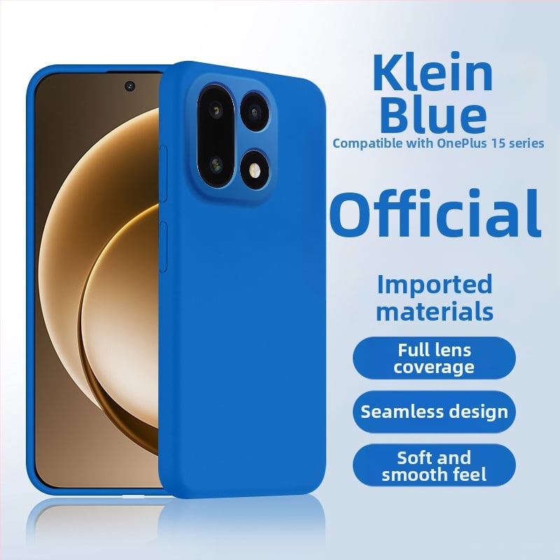 Husă OnePlus 15 din silicon lichid, protecție completă a obiectivului, anti-cădere și disipare a căldurii