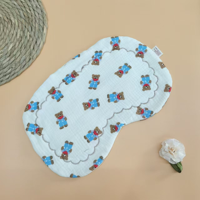 Бебешка възглавничка за новородени, двустранно печатена облачна концепция, памучен пълнеж, стил карикатура, безопасност клас A, подходяща за 0–12 месеца