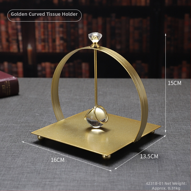 Držiak na vreckovky – štvorcový kreatívny dizajn, štýl ľahký luxus, model 4231A, prispôsobiteľný, viacúčelový