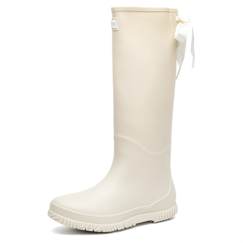Ženske gumene čizme za kišu s pamukom podstavom, visokim usponom, PVC gornji dio, vodootporne i protuklizne, niski potplat 1–3 cm.