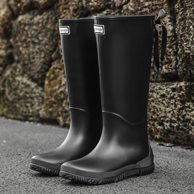 Ženske gumene čizme za kišu s pamukom podstavom, visokim usponom, PVC gornji dio, vodootporne i protuklizne, niski potplat 1–3 cm.