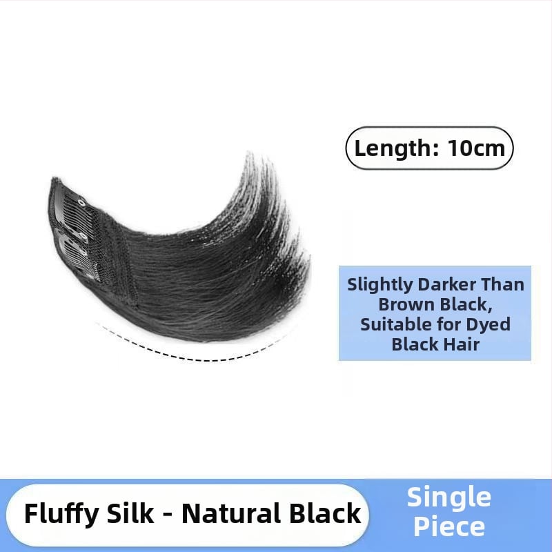 Ex06 Plăci de volum pentru păr — Două piese fără cusături pentru coroana și părțile laterale, păr drept, sârmă rezistentă la temperatură, design cu mecanism, nu se poate vopsi