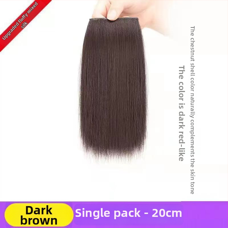 Ex06 Plăci de volum pentru păr — Două piese fără cusături pentru coroana și părțile laterale, păr drept, sârmă rezistentă la temperatură, design cu mecanism, nu se poate vopsi