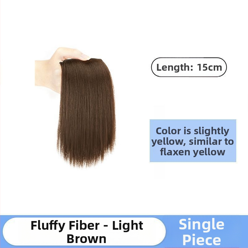 Ex06 Plăci de volum pentru păr — Două piese fără cusături pentru coroana și părțile laterale, păr drept, sârmă rezistentă la temperatură, design cu mecanism, nu se poate vopsi