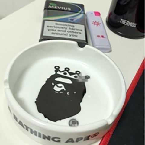 Керамичен пепелник с гравиран текст, модел 985, марка Yanshi