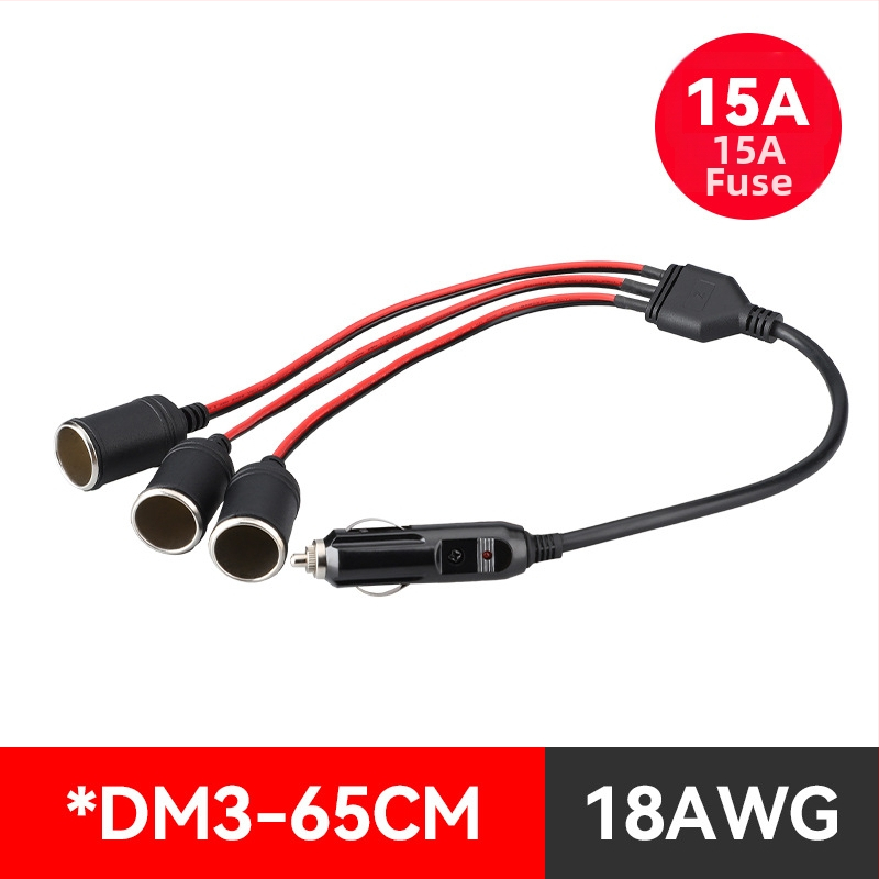 Youliang Cigarettagyújtó hosszabbító kábel 12-24V, krokodilcsipkés adapter, DZ modell, 5V Boost kimenet