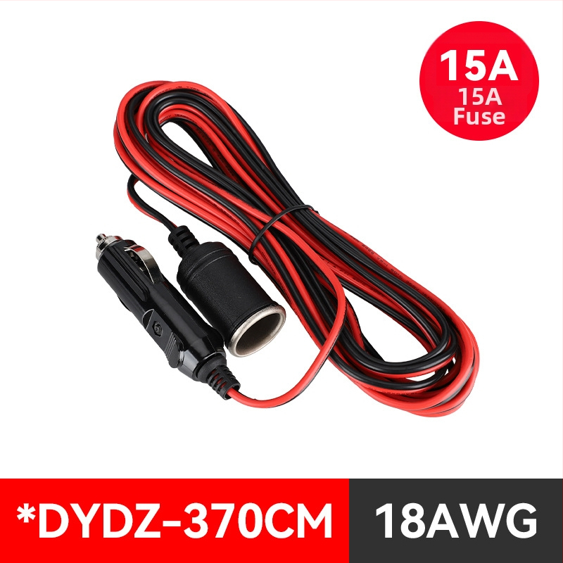 Youliang Cigarettagyújtó hosszabbító kábel 12-24V, krokodilcsipkés adapter, DZ modell, 5V Boost kimenet