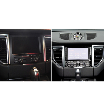 Karbonový panel centrálnej konzoly pre Porsche Macan/Cayenne (2014–2021) – Model 001, RRX carbon