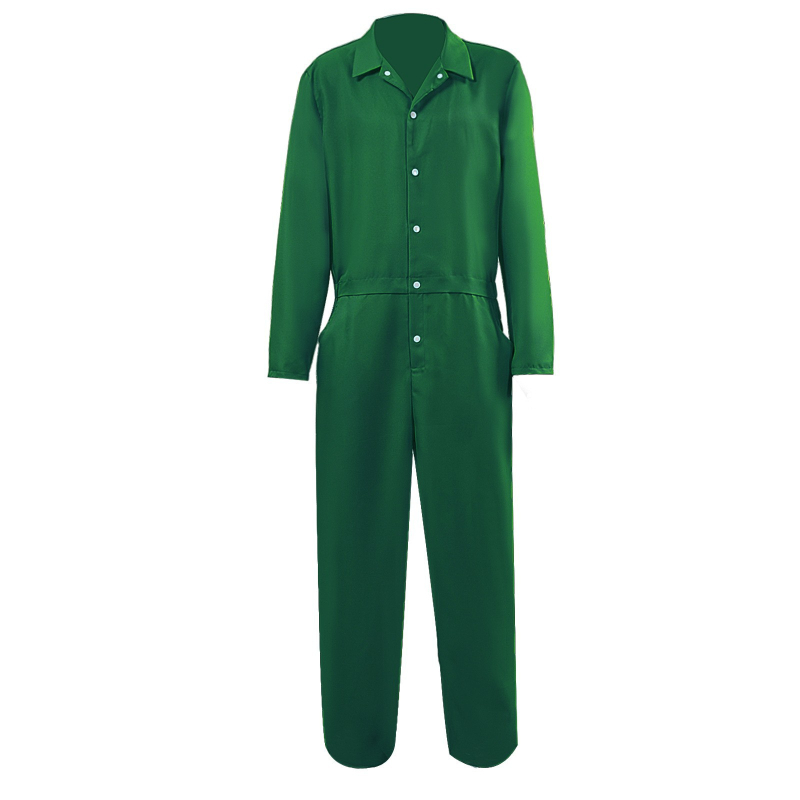 Halloween kostim zatvorenika za odrasle, unisex, laneno-poliester smjesa, za igranje uloga, proljeće 2025