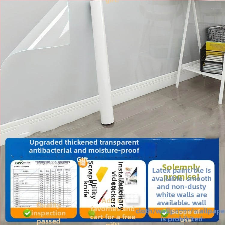 Pengyi PVC αντιστατικό διαφανές φιλμ προστασίας τοίχων, επίπεδο αυτοκόλλητο τοίχου, ανθεκτικό σε λίπη, μοντέρνο μινιμαλιστικό στυλ