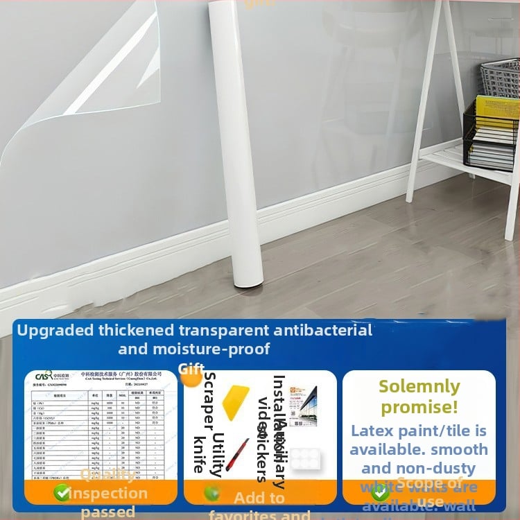 Pengyi PVC αντιστατικό διαφανές φιλμ προστασίας τοίχων, επίπεδο αυτοκόλλητο τοίχου, ανθεκτικό σε λίπη, μοντέρνο μινιμαλιστικό στυλ