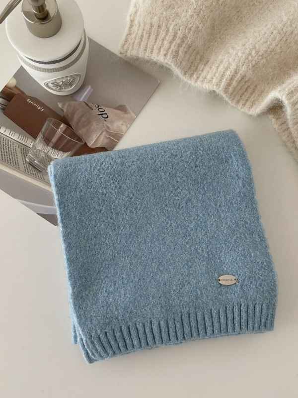 Šal Steering od vunene mješavine, pleteni warp knitting, zadržava toplinu, Zima 2025