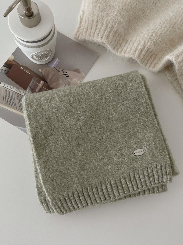 Šal Steering od vunene mješavine, pleteni warp knitting, zadržava toplinu, Zima 2025