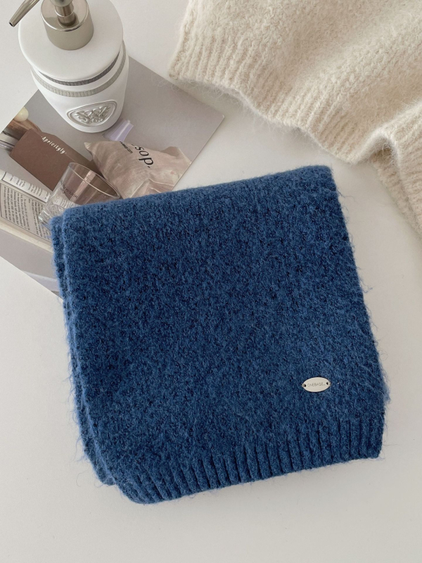 Šal Steering od vunene mješavine, pleteni warp knitting, zadržava toplinu, Zima 2025