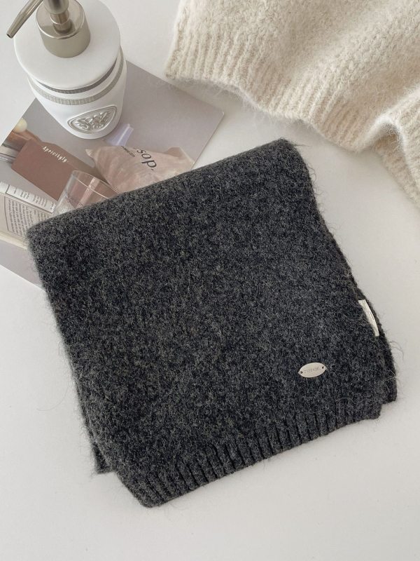 Šal Steering od vunene mješavine, pleteni warp knitting, zadržava toplinu, Zima 2025