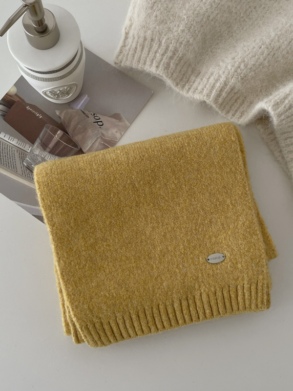 Šal Steering od vunene mješavine, pleteni warp knitting, zadržava toplinu, Zima 2025