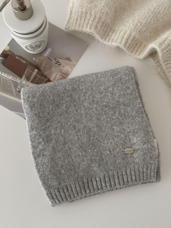 Šal Steering od vunene mješavine, pleteni warp knitting, zadržava toplinu, Zima 2025