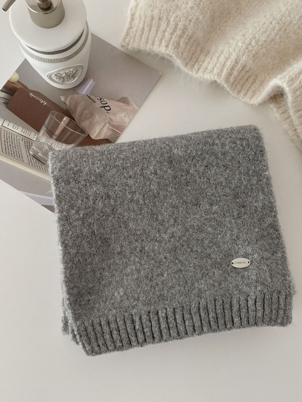 Šal Steering od vunene mješavine, pleteni warp knitting, zadržava toplinu, Zima 2025