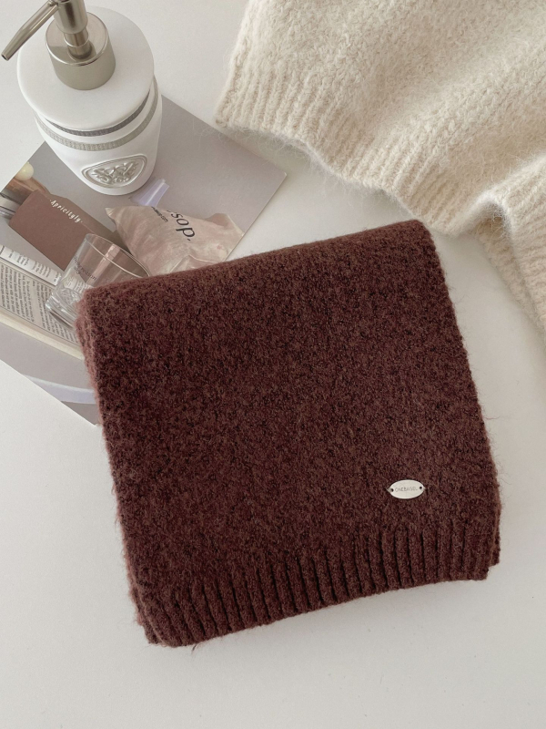 Šal Steering od vunene mješavine, pleteni warp knitting, zadržava toplinu, Zima 2025