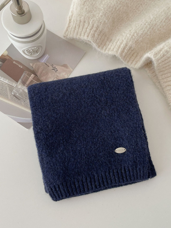 Šal Steering od vunene mješavine, pleteni warp knitting, zadržava toplinu, Zima 2025