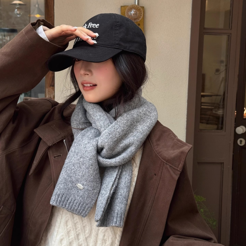 Šal Steering od vunene mješavine, pleteni warp knitting, zadržava toplinu, Zima 2025