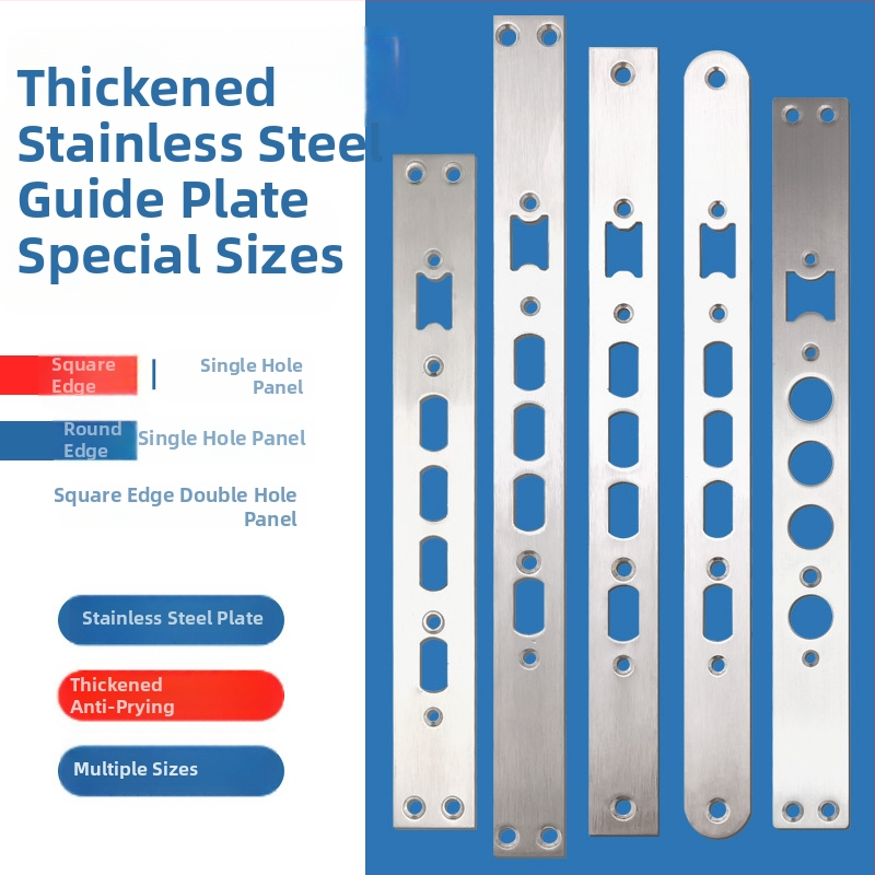 Telo zámku dverí s odtlačkom prsta, nerezová oceľ, 85 g, model Guide plate, moderný minimalistický štýl