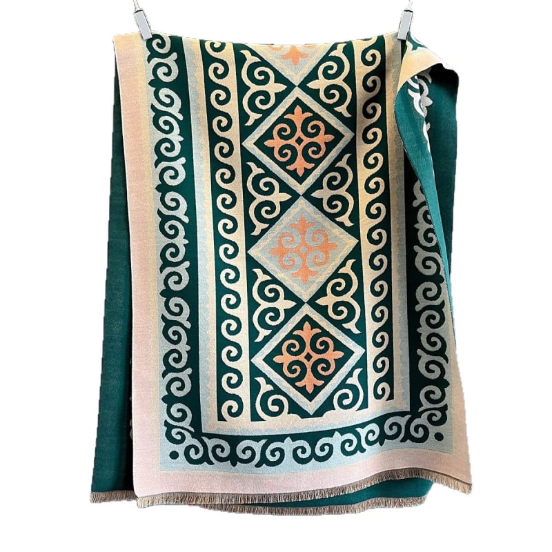 Šal od imitacijskog kašmira za žene, jednostavna tkanina Jacquard, jesen 2025, topao i elegantan, gradski stil