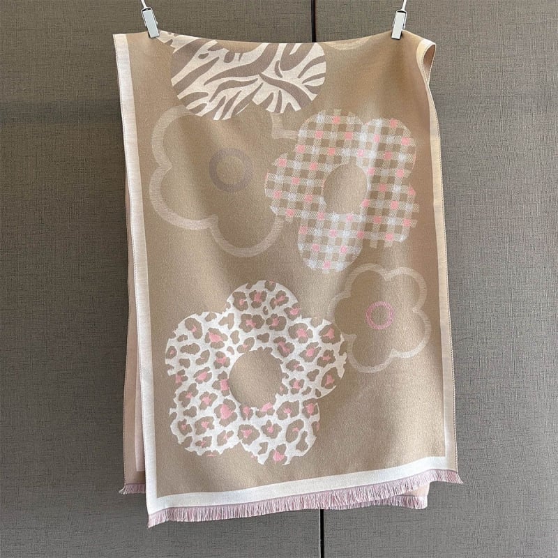 Šal od imitacijskog kašmira za žene, jednostavna tkanina Jacquard, jesen 2025, topao i elegantan, gradski stil