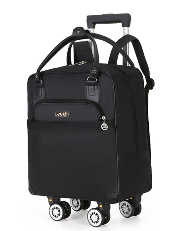 Cestovná taška s teleskopickou rúčkou, 36–55 L, Oxford látka, nepremokavá a skladacia, unisex, bežné cestovanie