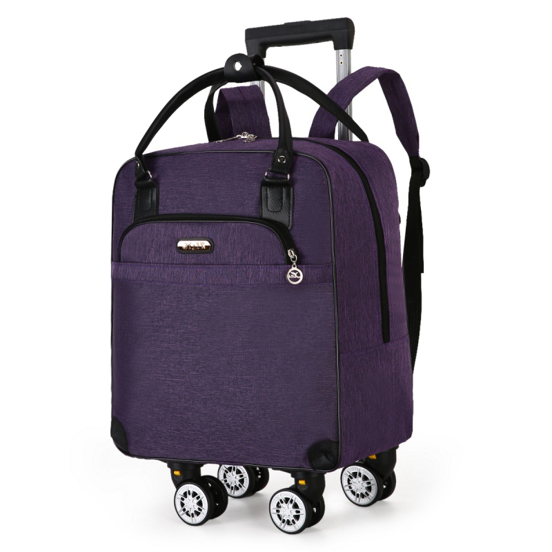 Cestovná taška s teleskopickou rúčkou, 36–55 L, Oxford látka, nepremokavá a skladacia, unisex, bežné cestovanie