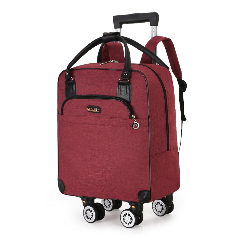 Cestovná taška s teleskopickou rúčkou, 36–55 L, Oxford látka, nepremokavá a skladacia, unisex, bežné cestovanie