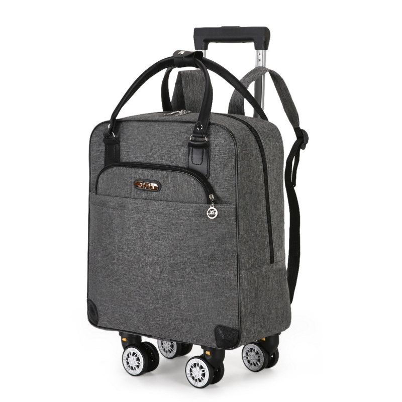 Cestovná taška s teleskopickou rúčkou, 36–55 L, Oxford látka, nepremokavá a skladacia, unisex, bežné cestovanie