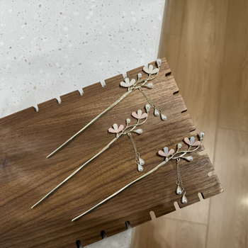 Duomu agrafă de păr, stil chinezesc, aliaj, formă cu ciucuri, placare electrolitică