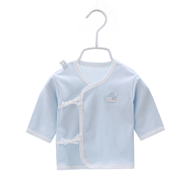 Βρεφικό τοπ από βαμβάκι με κορδόνι, 100% βαμβάκι, απαλό ύφασμα, χωρίς κουκούλα, χωρίς γιακά