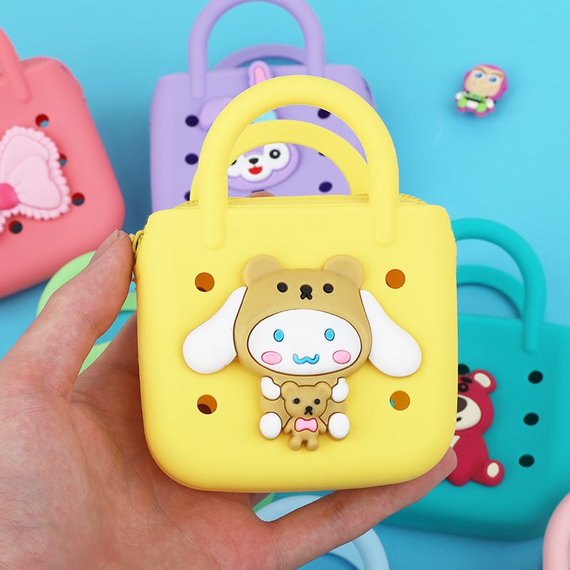 Πορτοφόλι νομισμάτων από σιλικόνη με σχέδιο ζώων, αστικός μινιμαλισμός, unisex